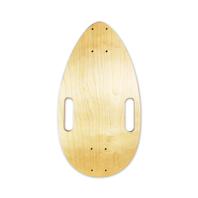 Four wheels sliding plate surface maple wood small fish plate melon plate egg-shaped egg plate Northeastern rock hard maple with portable hole log plate sheet