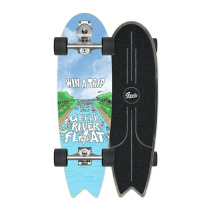 Geele Land Surfboard Carver yowS7 Smooth Star Ski Practice Double Steering Skateboard 33 Inch
