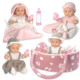 Foreign Trade Newborn Soothing Play Doll Vinyl Toy Realistic Soothing Doll Baby Doll Set