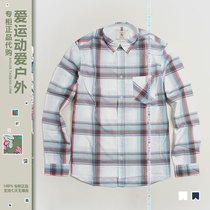 AIGLE Mens Outdoor Cotton Long Sleeve Shirt i3164vassec i3165 AIGLE Plaid Shirt