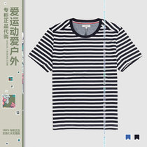 AIGLE AIGLE Man Outdoor Nautical Round Neck Striped Short Sleeve T-shirt 8133190011xavier8133190012