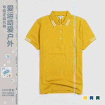 AIGLE women outdoor cotton short sleeve polo shirt j1639rosipolo163b Aigo 163a stretch comfortable T