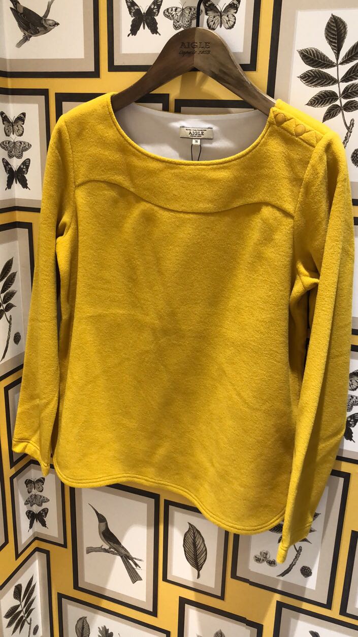 AIGLE female outdoor half-pull-grip suede 8155185021monica8103205042 Ai high sleeve head casual blouse