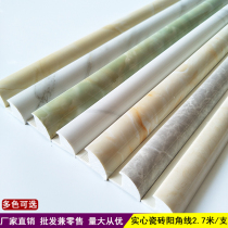 Solid ceramic tile corner line imitation marble trim line corner edge strip corner closing line door and window cover anti-collision strip