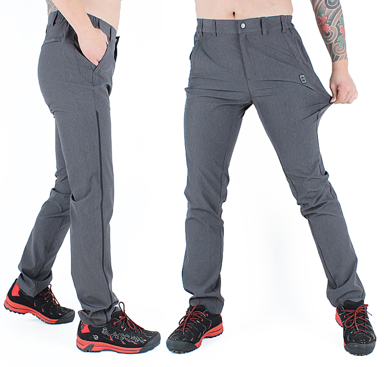 Summer casual pants pure colored outdoor mountaineers men train elastic speed dried pants waterproof skinny breathable pants