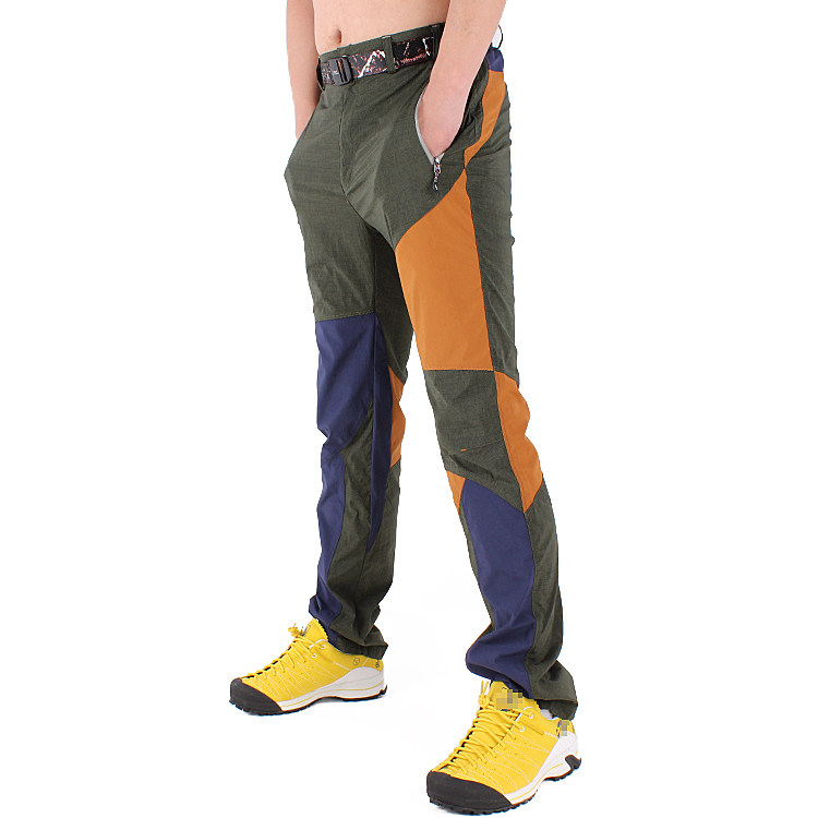 Summer outdoor speed dry pants male thin section waterproof and breathable riding pants collage Climbing Pants elastic body Athletic Trousers-Taobao
