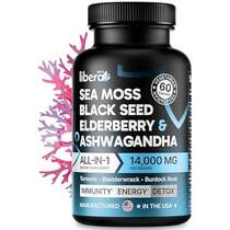 Sea Moss Capsules All-in-One Irish Sea Moss Pills Black