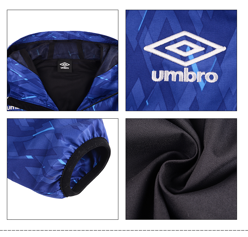 UMBRO yinbao 2019 mùa xuân nam mới đội mũ trùm đầu giản dị áo gió nam áo khoác cardigan thể thao - Áo gió thể thao áo khoác gió nam mỏng