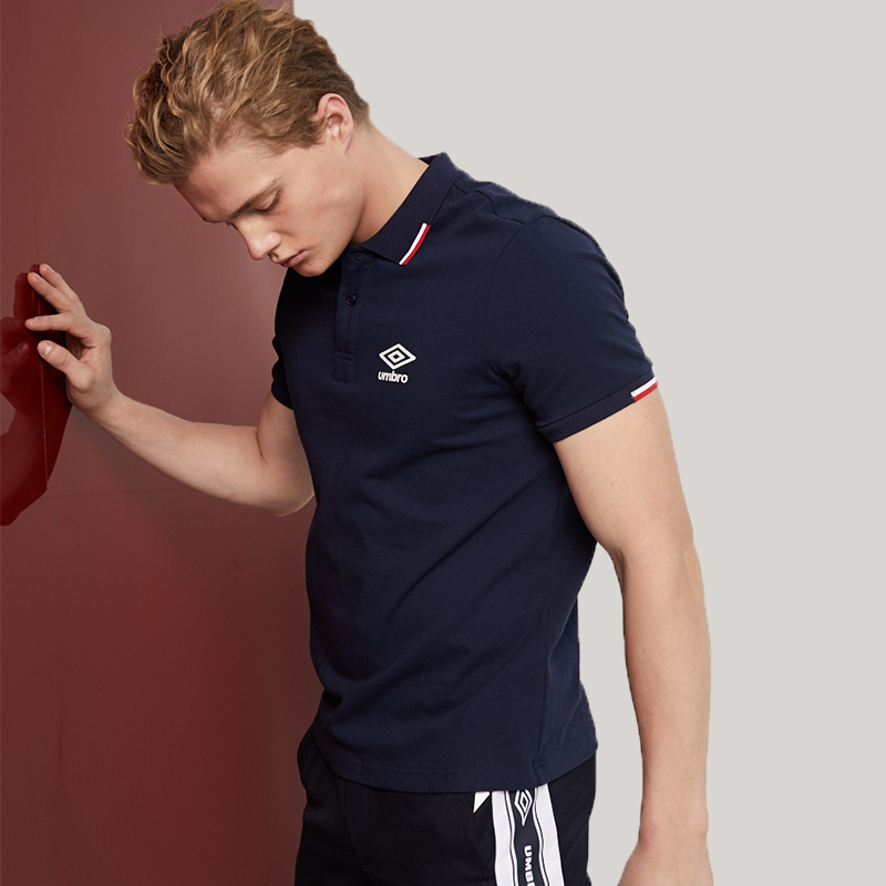 Umbro yinbao 2019 mùa xuân nam thể thao mới giản dị áo sơ mi ngắn tay nam - Áo polo thể thao áo thun polo