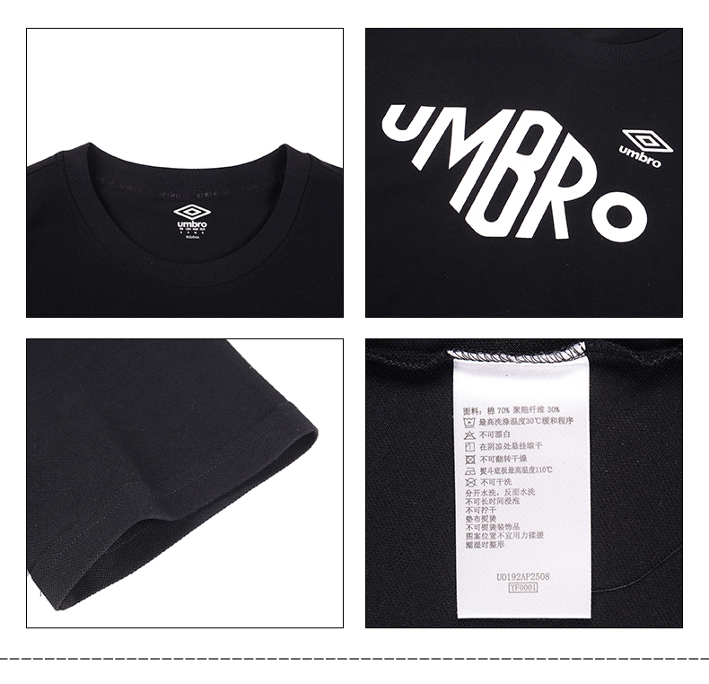 Umbro Ô 2019 Mùa hè Mới của phụ nữ Vòng cổ cao cổ In Váy thể thao giản dị Váy ngắn tay nữ Váy midi - Trang phục thể thao bộ thể thao nữ mùa đông