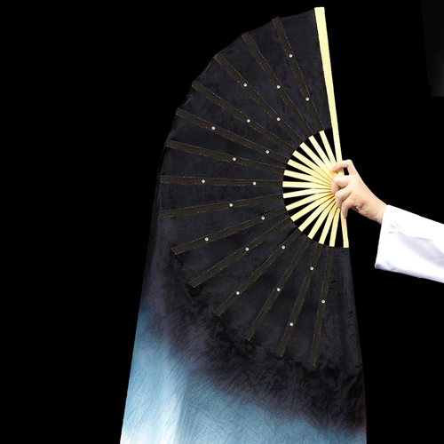 Яркие танцевальные чернила черные Jiazhou Yangge Fan Square Dance Fan Dance Perform