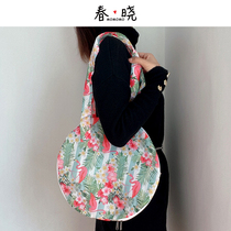 Big round bag ~ foreign trade original export single shoulder large pack ultra - thin light and foldable large capacity Tot pack