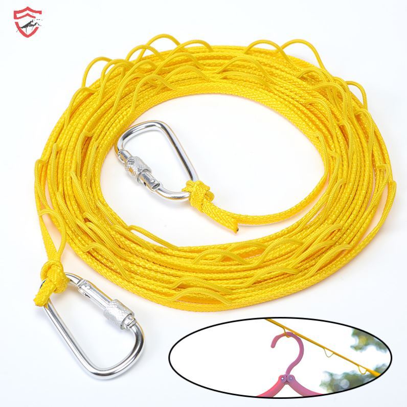 Outdoor clothesline windproof and non-slip-free punching cool hanging clothes rope outdoor drying quilt thick travel portable