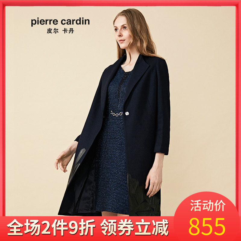 2019 Fall New Tây Tạng Blue Coat Hemprint Tính cách Phong cách Collar Coat Pilkadan nữ