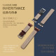 Ririqi first-layer cowhide ultra-thin pin buckle watch strap for Apple 1/2/3/4/5/ watch strap series for men and women