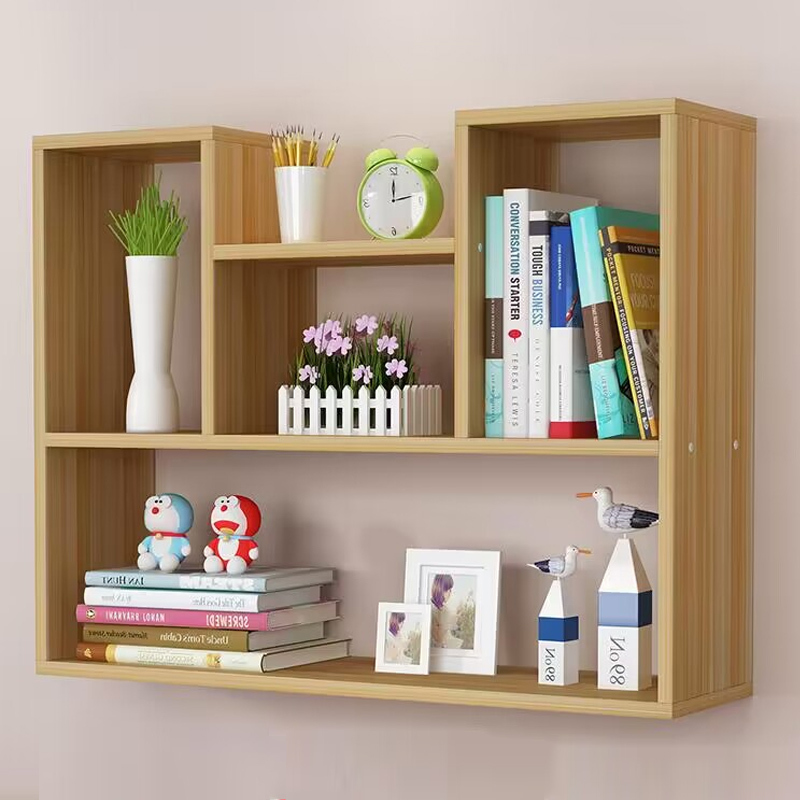 Wall-Mounted Shelf, No-Drill Installation, Wall Decoration for Entryway, Bedroom Partition, Bookshelf, Creative Wall Shelf