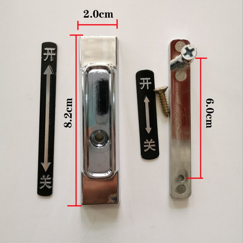 Small folding door switch plastic latch switch toilet door folding door accessories sliding door glass door push latch