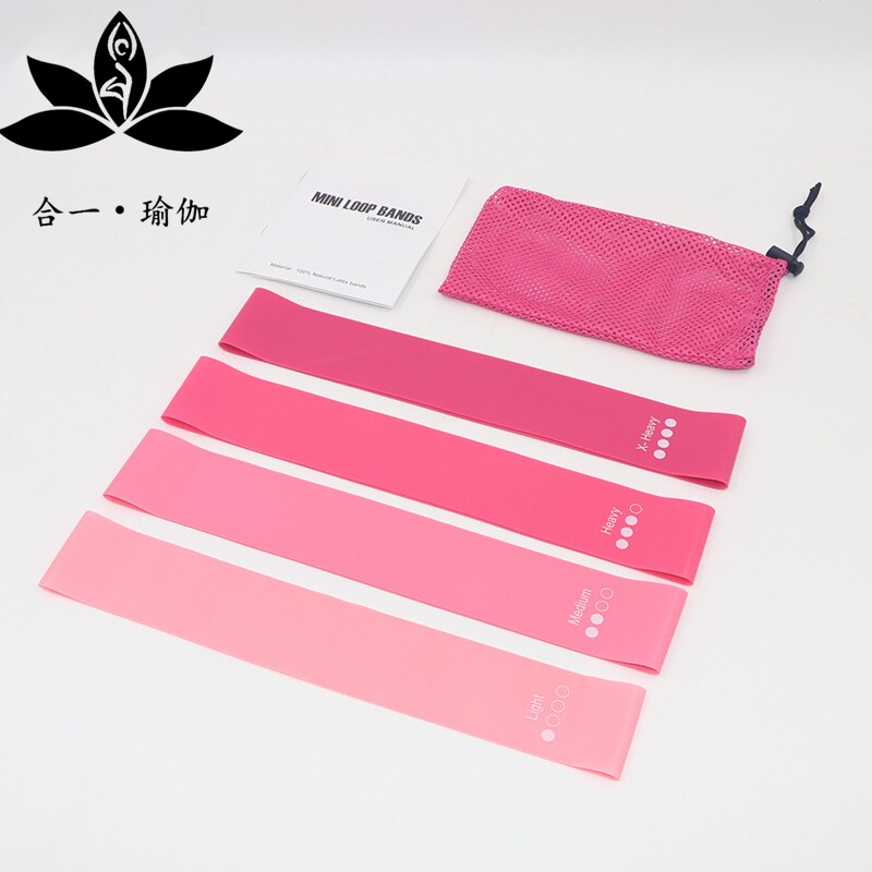 Yoga hip training resistance band hip ring elastic band fitness female practice hip strength trainer pull rope