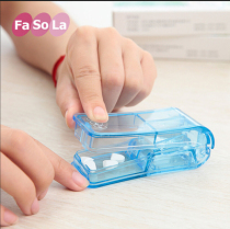FaSoLa portable medicine box cutter tablet divider with slicing cut medicine box grinder shredder