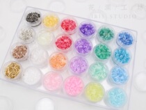 Japan imported long tube bead magic color gold silver 24 color embroidery bead embroidery Special