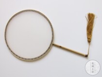 Flower Jian workshop Xiangfei bamboo fan silk blank fan lace fan French embroidery special Chinese embroidery