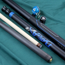 кий для бильярда 环球战斧冲球杆中式黑八大头杆跳球杆枫木分体黑科技职业长冲跳杆