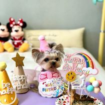 Pet Kitty Pooch Birthday Party Decorations Dress Up Neck Photo Props Scarf scarves and hats