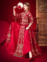 Xiuhe clothing 2021 new wedding bride Chinese dress toast dress cabinet dress thin slim Xiuhe Wo clothing