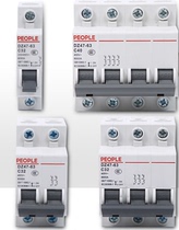 People circuit breaker DZ47-63 1P2P3P4P C6 C10 C16 C20 C32 C40 C63