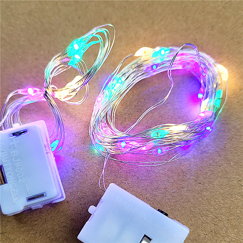 Color string lights full of the star 1 m 2 m 3 m flashing Christmas birthday flash with bouquet decorative lights three shields dimming
