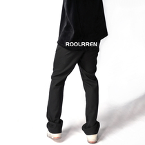ROOLRREN 20ss LUXURIOUS Lazy Broads High Street Anti-Wrinkle Microhorn Loose Casual Long Pants West Pants
