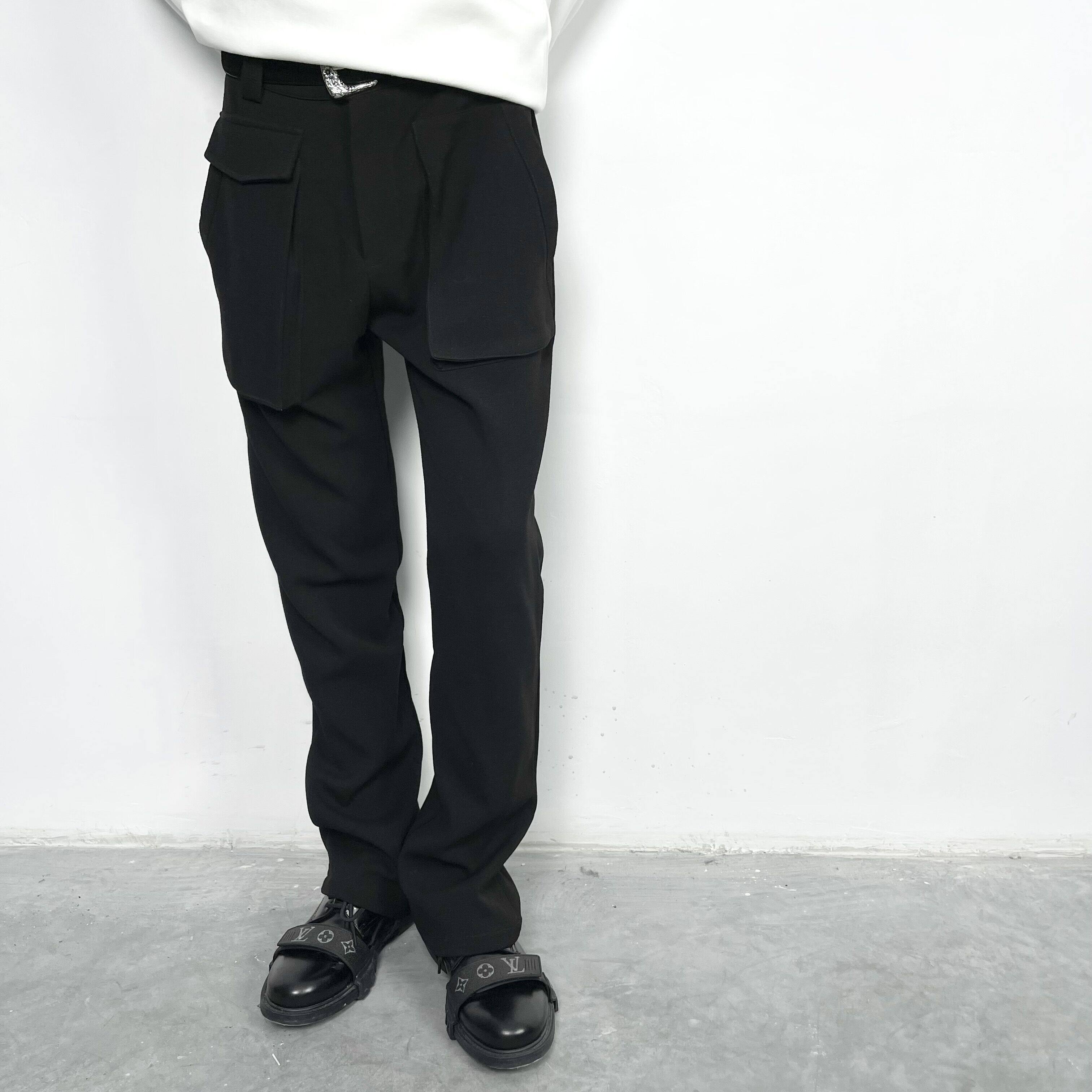 ROOLRREN public sub-wind weighs in Australia Anti-crease melislave fine-spun wool vibe loose casual long pants