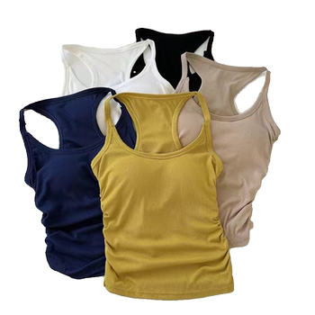 Fashionable suspender vest with chest pad for women cotton autumn and winter Fashionable suspender vest with chest pad for women cotton autumn and winter