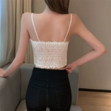 Весенний летний полиуретановый короткий топ с чашечками, в западном стиле, 2023