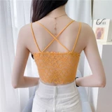 Приятный телу кружевной бюстгальтер-топ, бюстгалтер, защитное белье, майка топ, нижнее белье, красивая спина