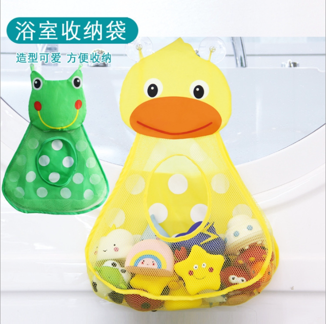 baby child baby bath storage bag cartoon containing hanging bag waterproof bathroom drama water toy girl net bag pocket 