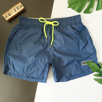 Mens beach shorts Solid color swimming trunks loose seaside vacation beach pants Light fabric comfortable lining tide brand