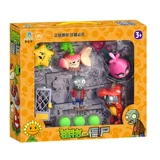 Оригинальная игрушка Plants vs. Zombie Piranha Pea Iron Gate Zombie, полный набор для мальчика, большой семейный набор