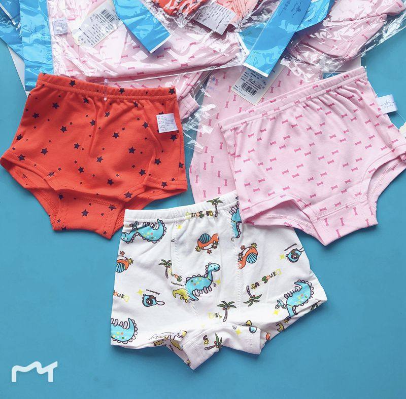 Inner Pin Brand Single Strip Independent Original Packaging Pure Cotton Men And Women Children Four Feet Briefs 90-130