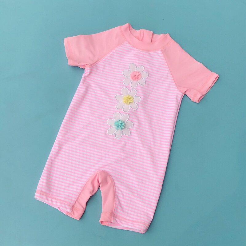 Foreign trade outlet female baby baby even body sunscreen swimsuit for 18 months