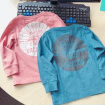 Day single combed cotton children autumn cotton long sleeve T-shirt Sunshine Holiday 100-160