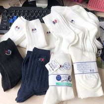 Day single West song House Cotton College Childrens Middle tube embroidery socks 13-24cm