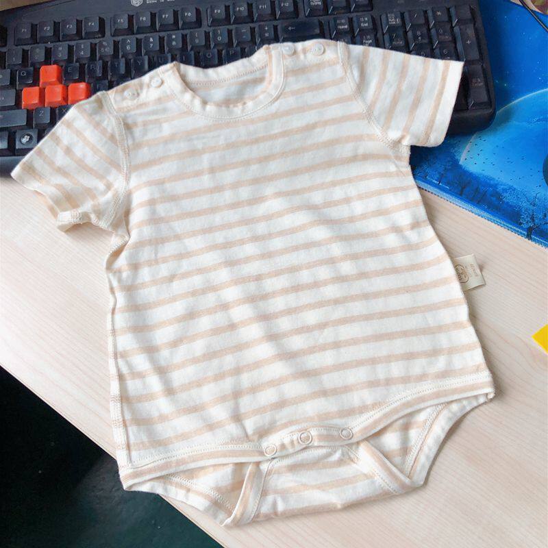 With cotton colored cotton baby Summer short sleeves Triangle fit 59-80cm