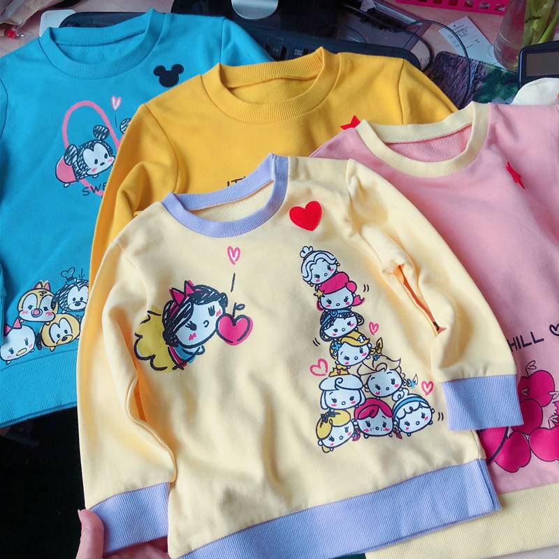 one thousand * MALE AND FEMALE CHILDREN SPRING AUTUMN PURE COTTON WOOL SNARE HEAD CASUAL BLOUSES 90-150cm