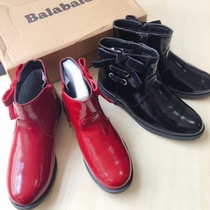 Bala 0665 girls plus velvet winter soft leather short boots 34-38 yards