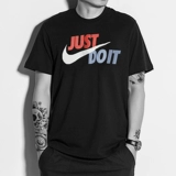 Nike, летняя хлопковая спортивная футболка с круглым воротником для отдыха, короткий рукав