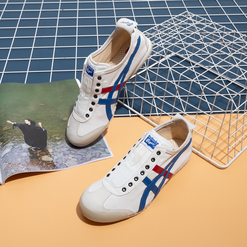 tigerOnitsuka one foot pedal men's shoes women shoes little white shoes summer casual shoes sloth shoes board shoes D3K0N-0143