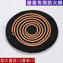 incense burner fireproof cotton household indoor incense box point incense cotton round incense burner pad flame retardant cotton thermal insulation fireproof cloth