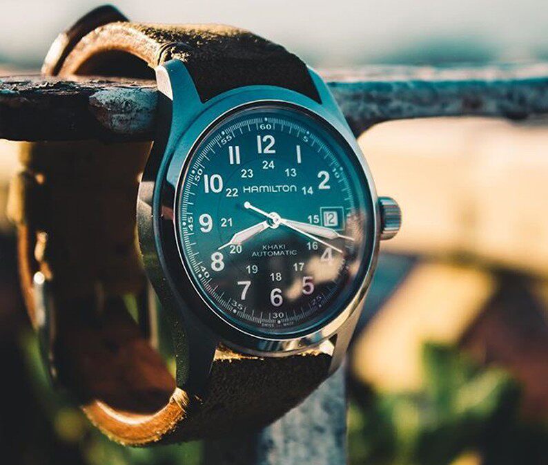 Швейцарские наручные часы 正品代购hamilton汉米尔顿男表khaki field自动机械手表h70625533