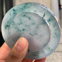 Myanmar natural ice species Jade original stone jade bracelet semi-bright material jade bracelet pendant pendant pendant brand floating flower customization